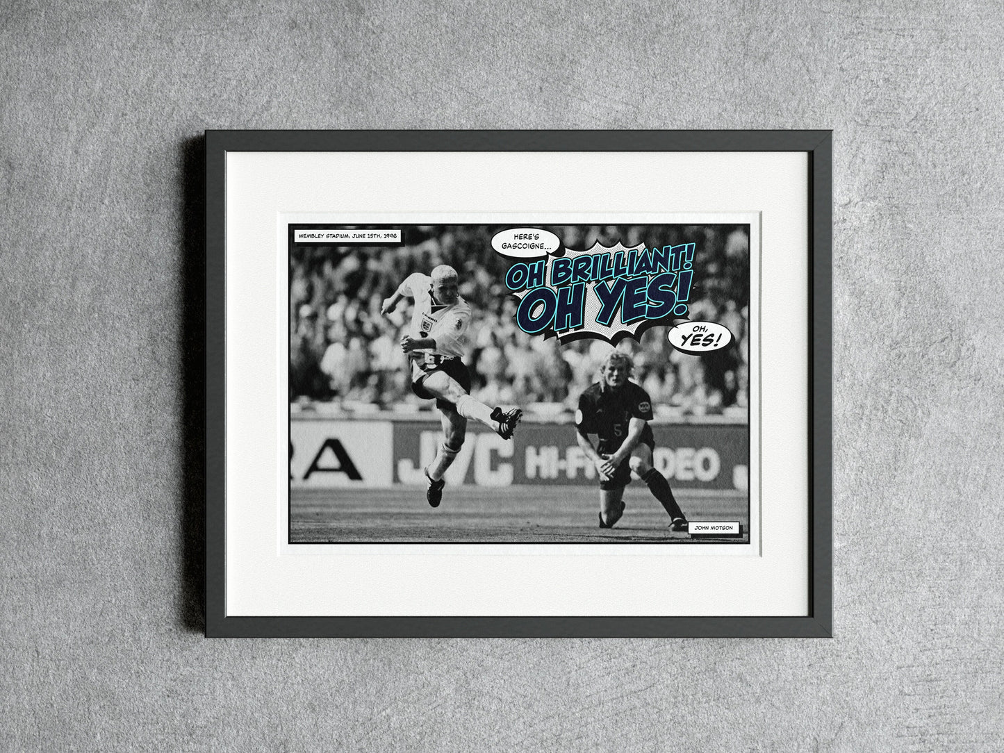 Paul Gascoigne Euro 96 Poster